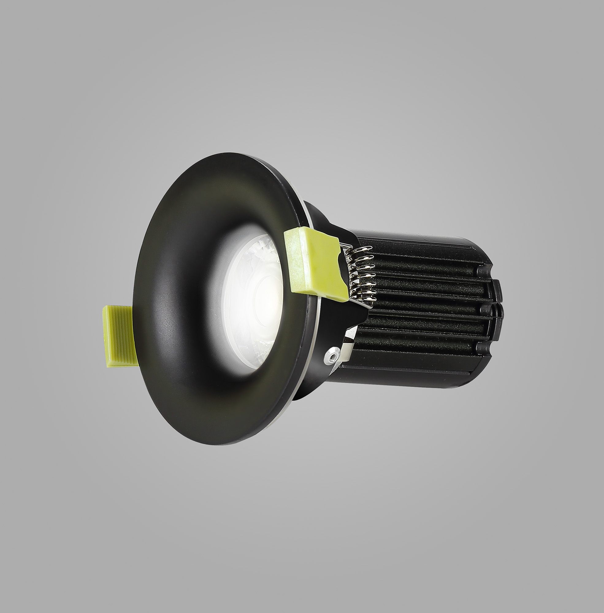 Bruve 10 Tridonic Powered 10W 2700K 750lm 12° CRI>90 LED Engine Matt Black Fixed Round Recessed Downlight, Inner Glass cover, IP65 DM200764  Dlux Bruve 10 IP65